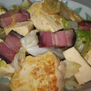 豆腐とキャベツのチャンプルー